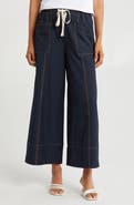 Adrianna Papell Stitched Wide Leg Pants