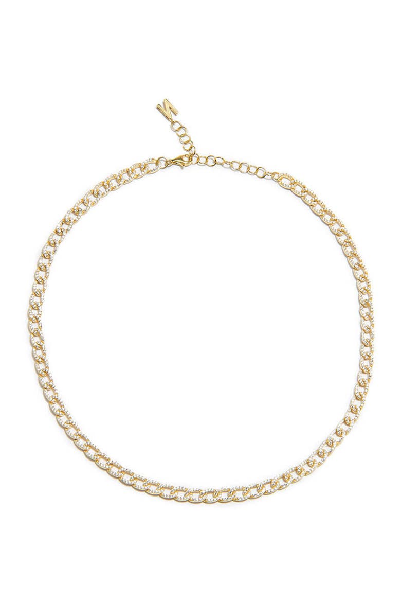 Olga Necklace, Main, color, White/Gold