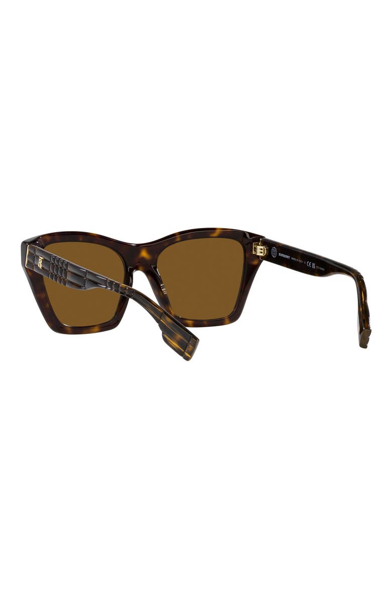 Arden 54mm Square Sunglasses, Alternate, color, DK HAVANA
