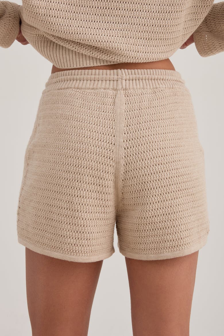 The Open Knit Short, Alternate, color, SAND
