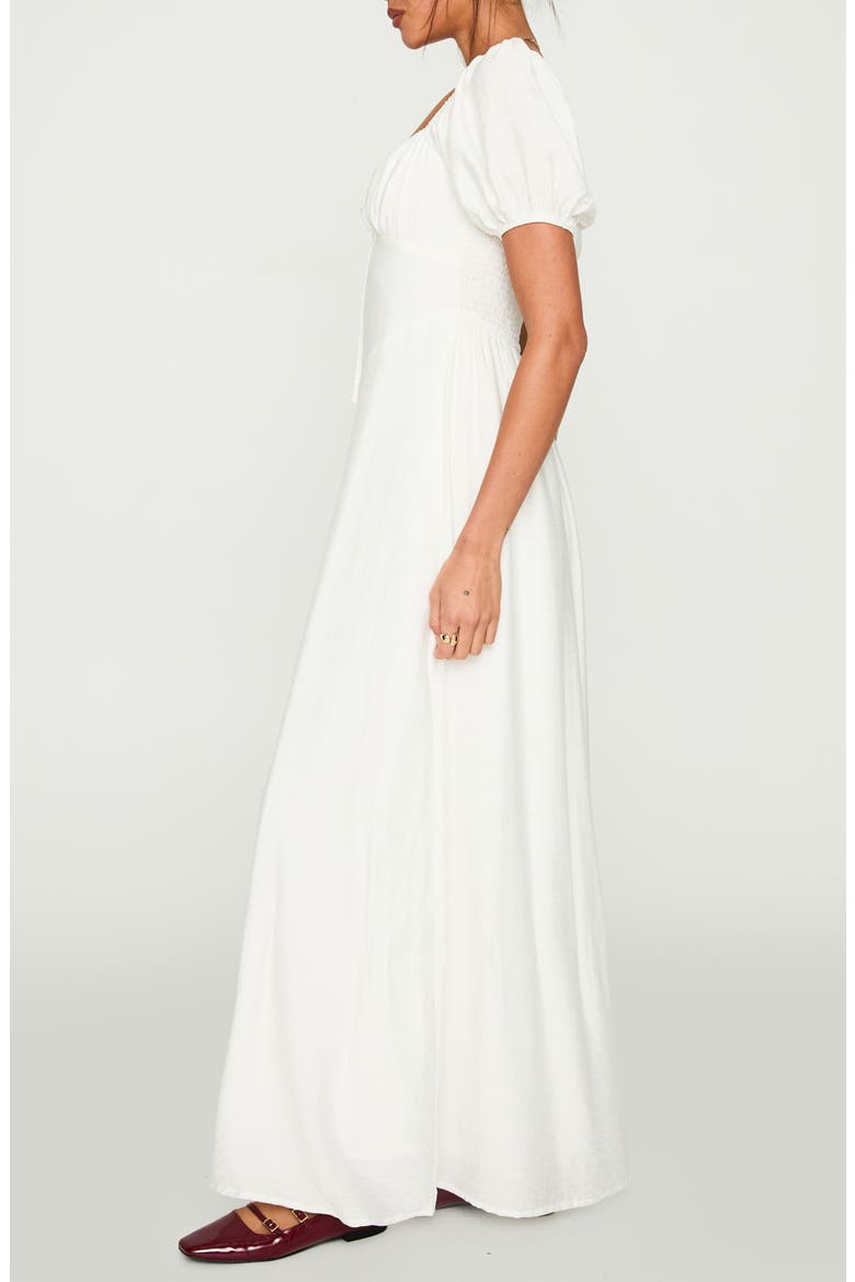 Song Puff Sleeve Maxi Dress, Alternate, color, WHITE