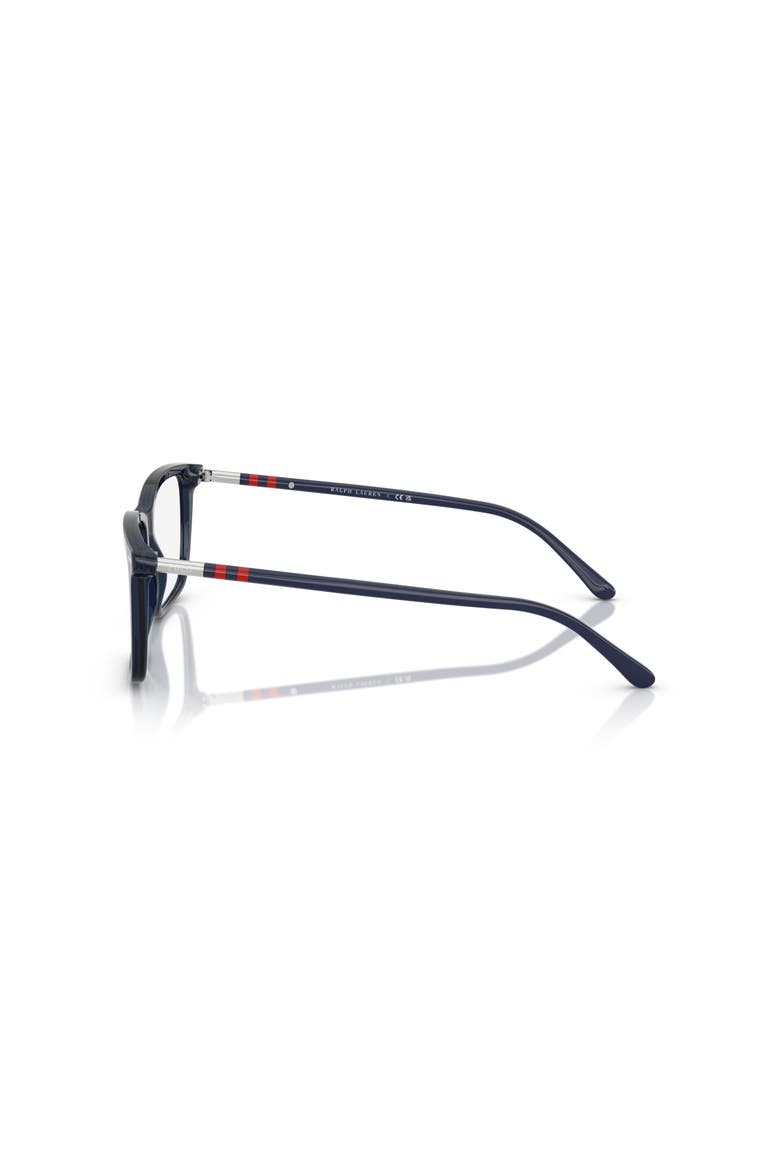 55mm Rectangle optical glasses, Alternate, color, Blue