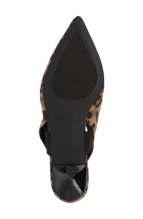 Mia Nicolette Slingback Pump In Animal Print