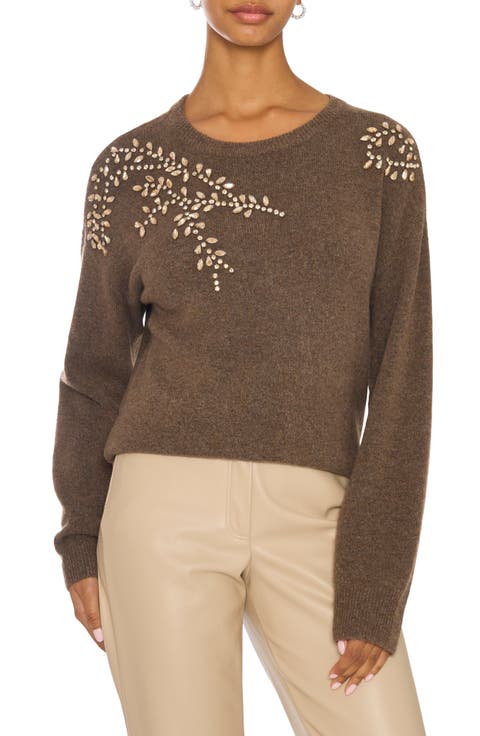 Embellished Crewneck Sweater