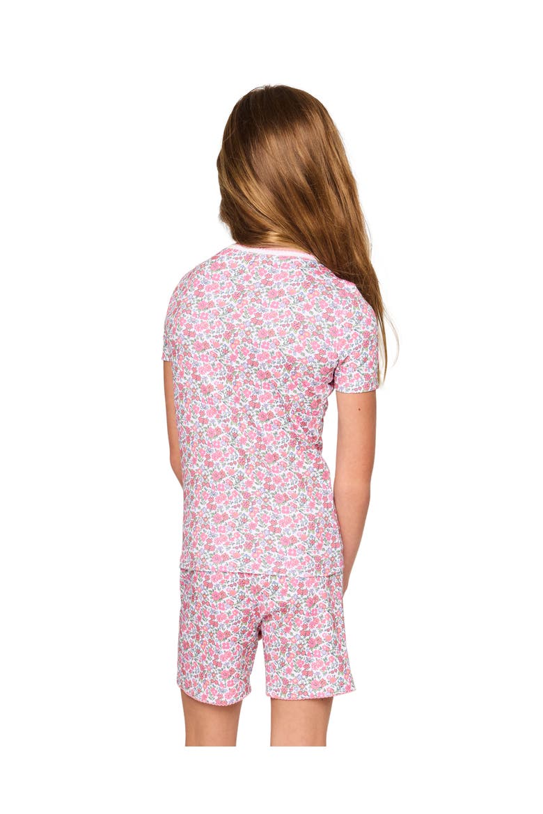 Kids' Fitted Two-Piece Pima Cotton Short Pajamas, Alternate, color, PINK