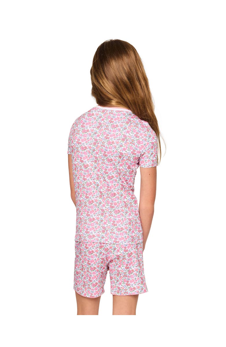 Petite Plume Kids' Fitted Two-Piece Pima Cotton Short Pajamas, Alternate, color, Pink