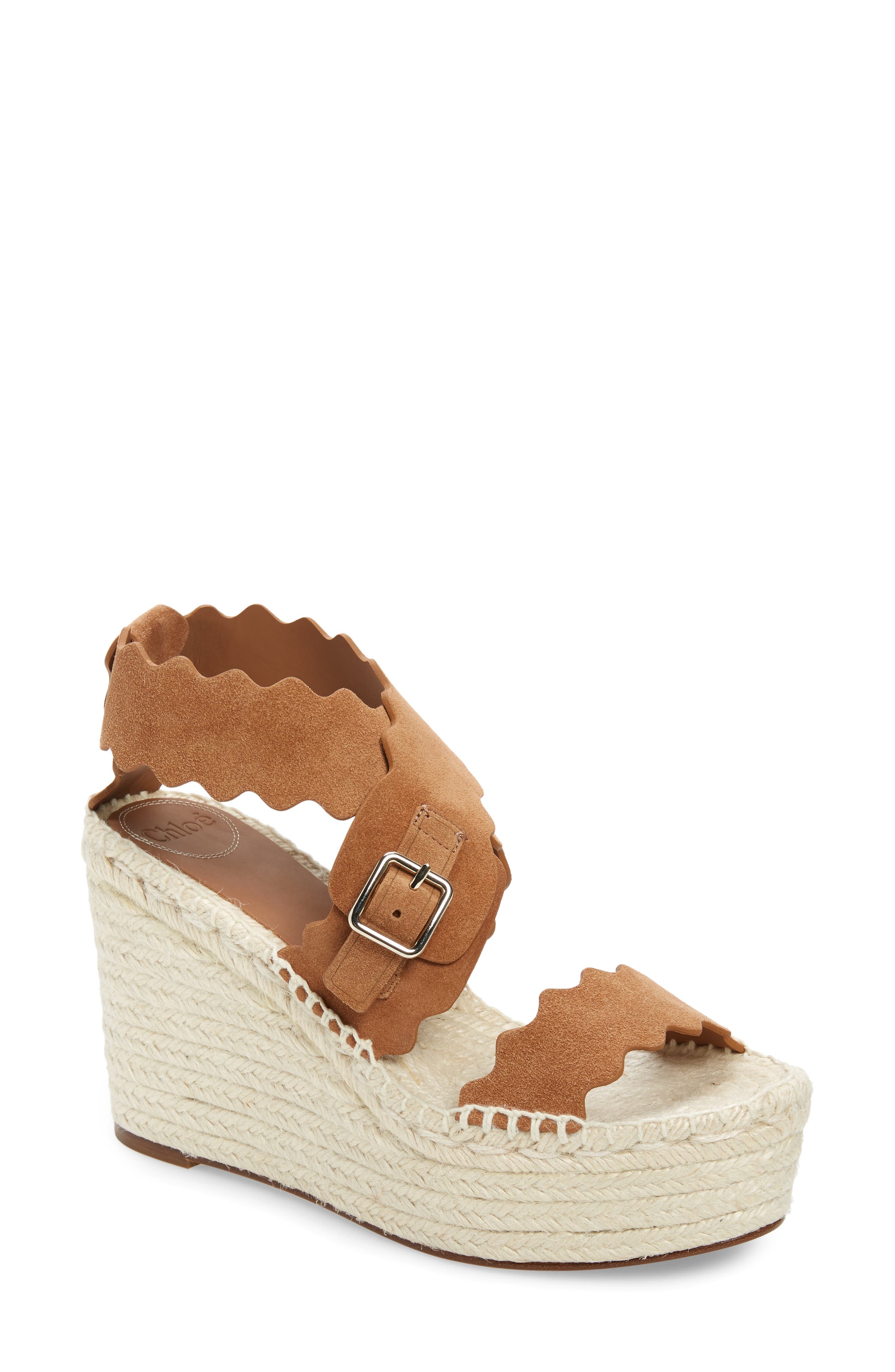 Chloé Laudren Espadrille Wedge Sandal, Main, color, 