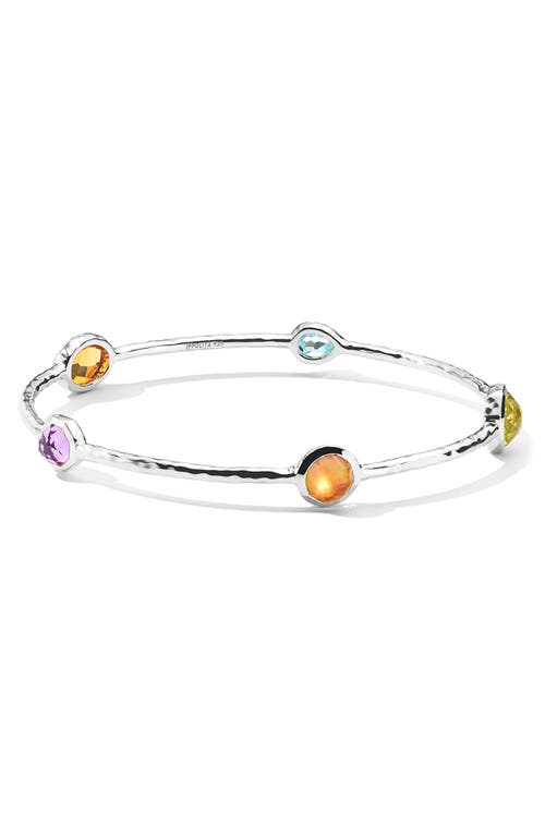 Ippolita Rock Candy 5-stone Bangle Bracelet In Silver