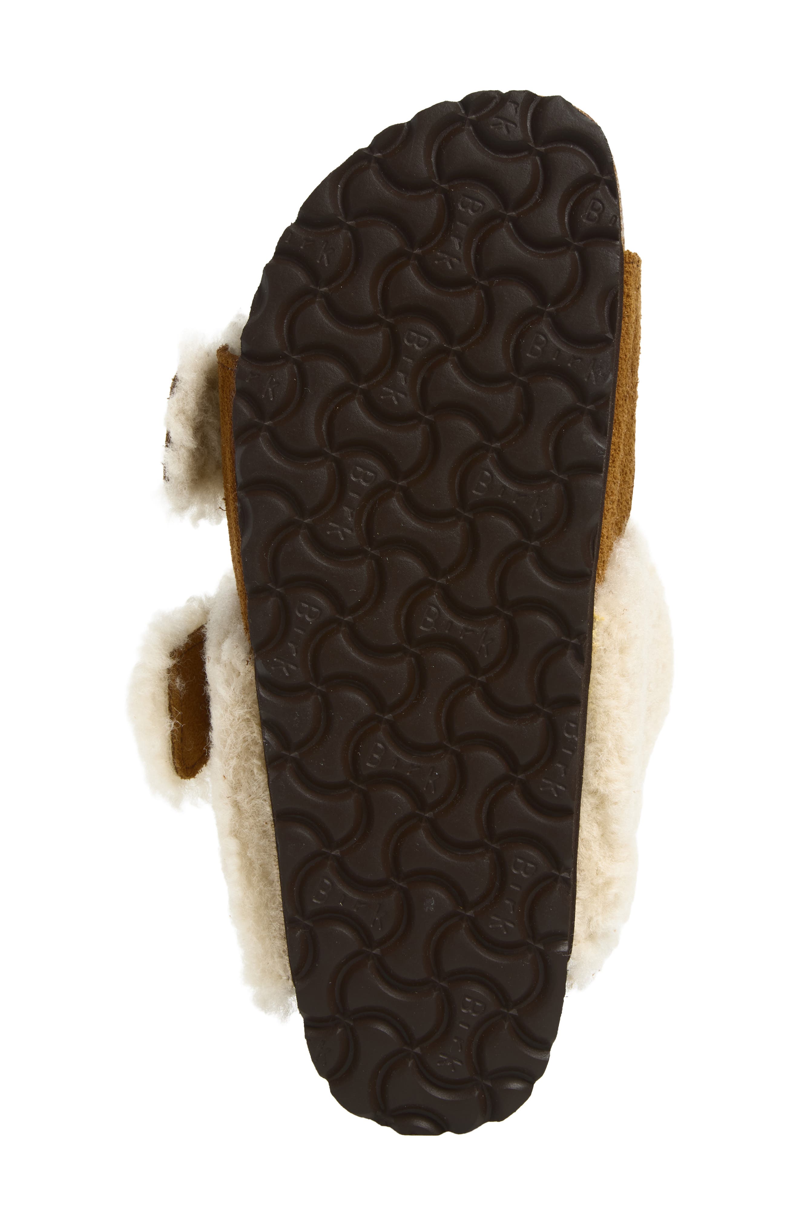 Arizona Genuine Teddy Shearling Lined Slide Sandal, Alternate, color, MINK/ NATURAL
