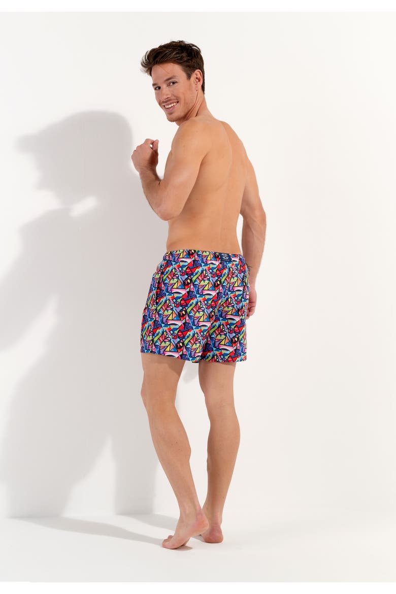 Idylle Beach Boxer, Alternate, color, Multico Print