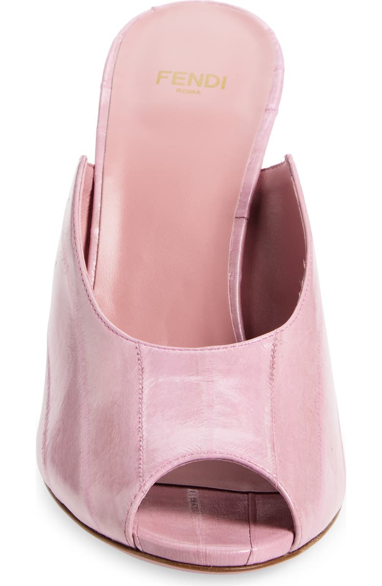 Fendi Show Genuine Eel Wedge Mule, Alternate, color, Indian Pink