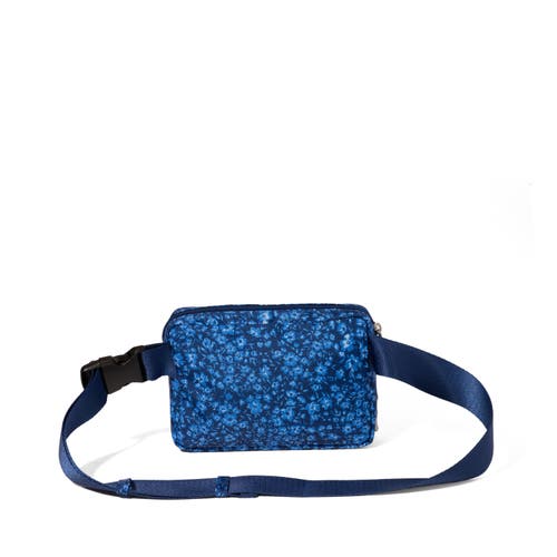 Baggallini Modern Belt Bag Sling In Navy Petal