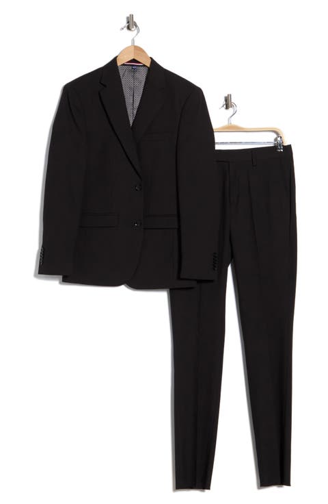 Solid Notch Lapel Suit