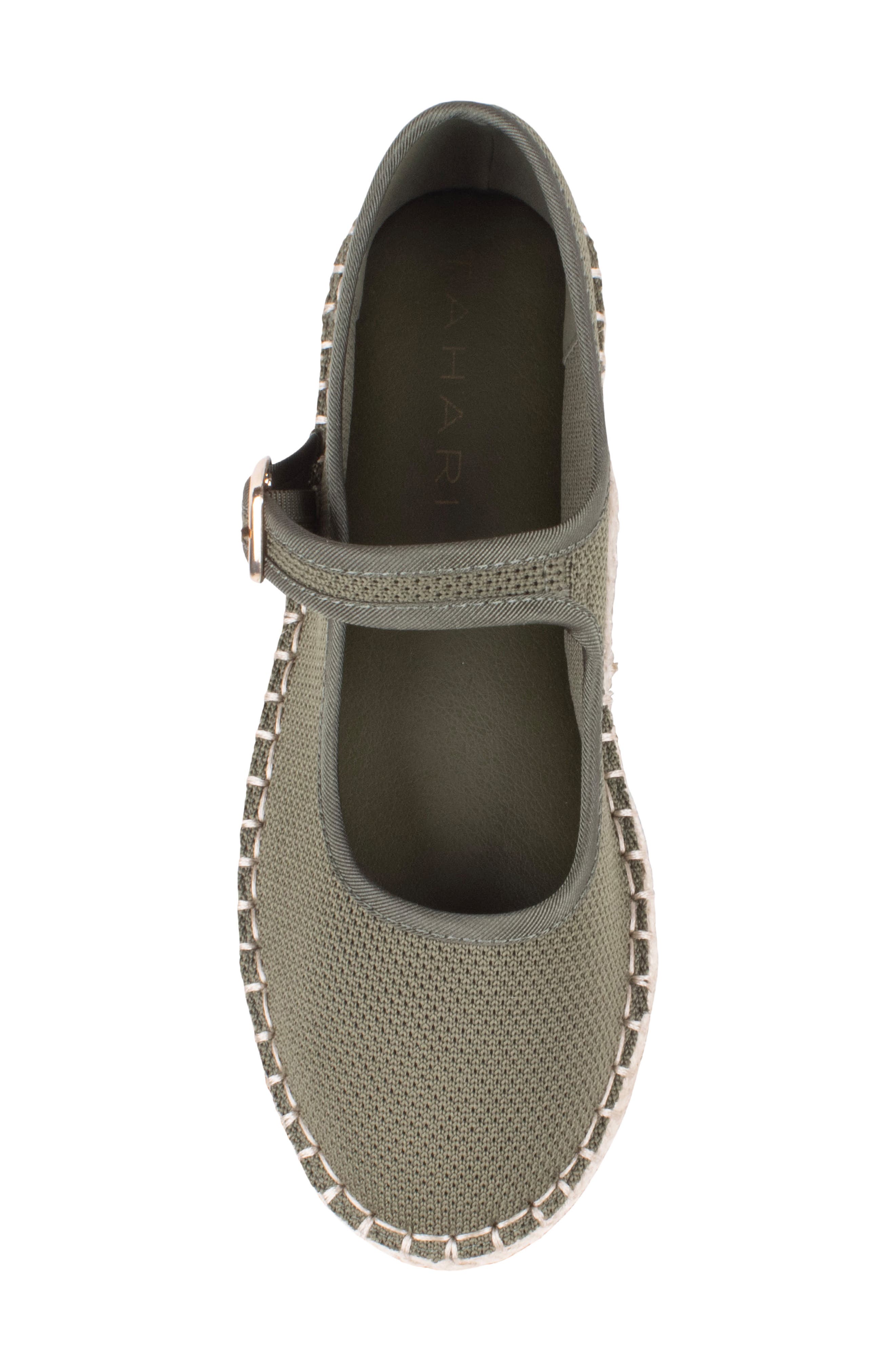 Willow Esapdrille Mary Jane Flat, Alternate, color, OLIVE