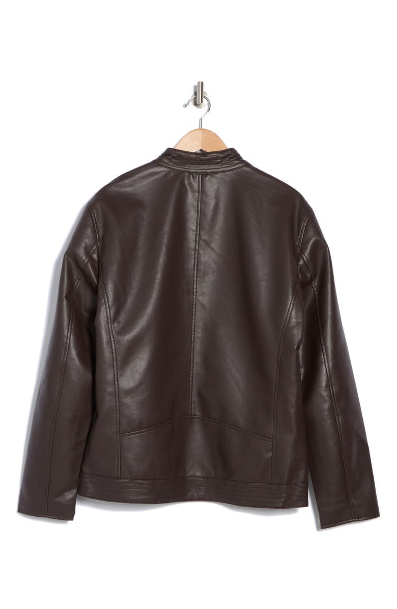 Slate & Stone Faux Leather Racer Jacket, Alternate, color, 