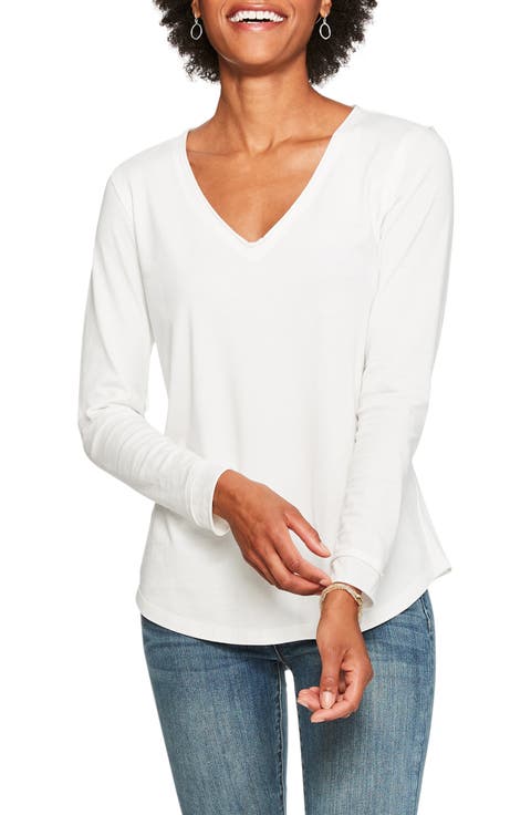 Go To Stretch Cotton V-Neck Shirt