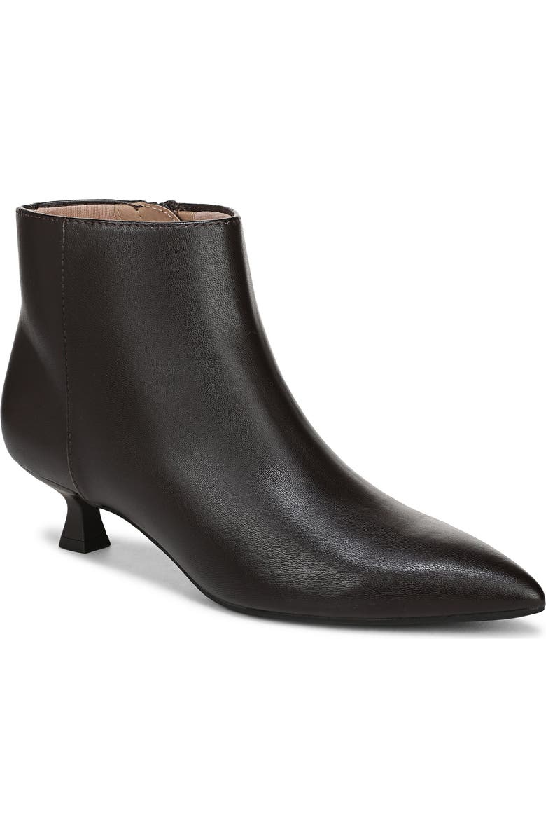 LifeStride Maya Pointed Toe Kitten Heel Bootie, Main, color, Dark Chocolate