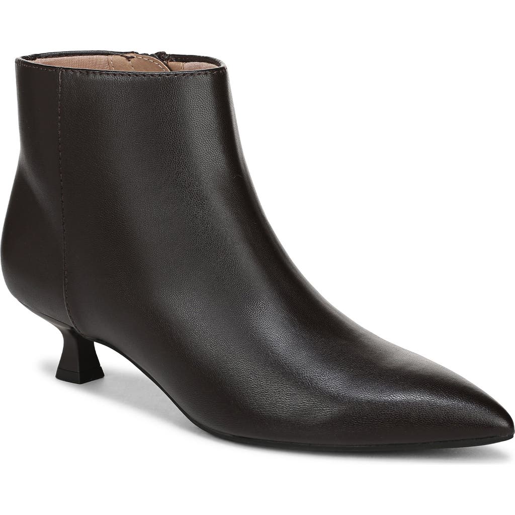 Lifestride Maya Pointed Toe Kitten Heel Bootie In Black