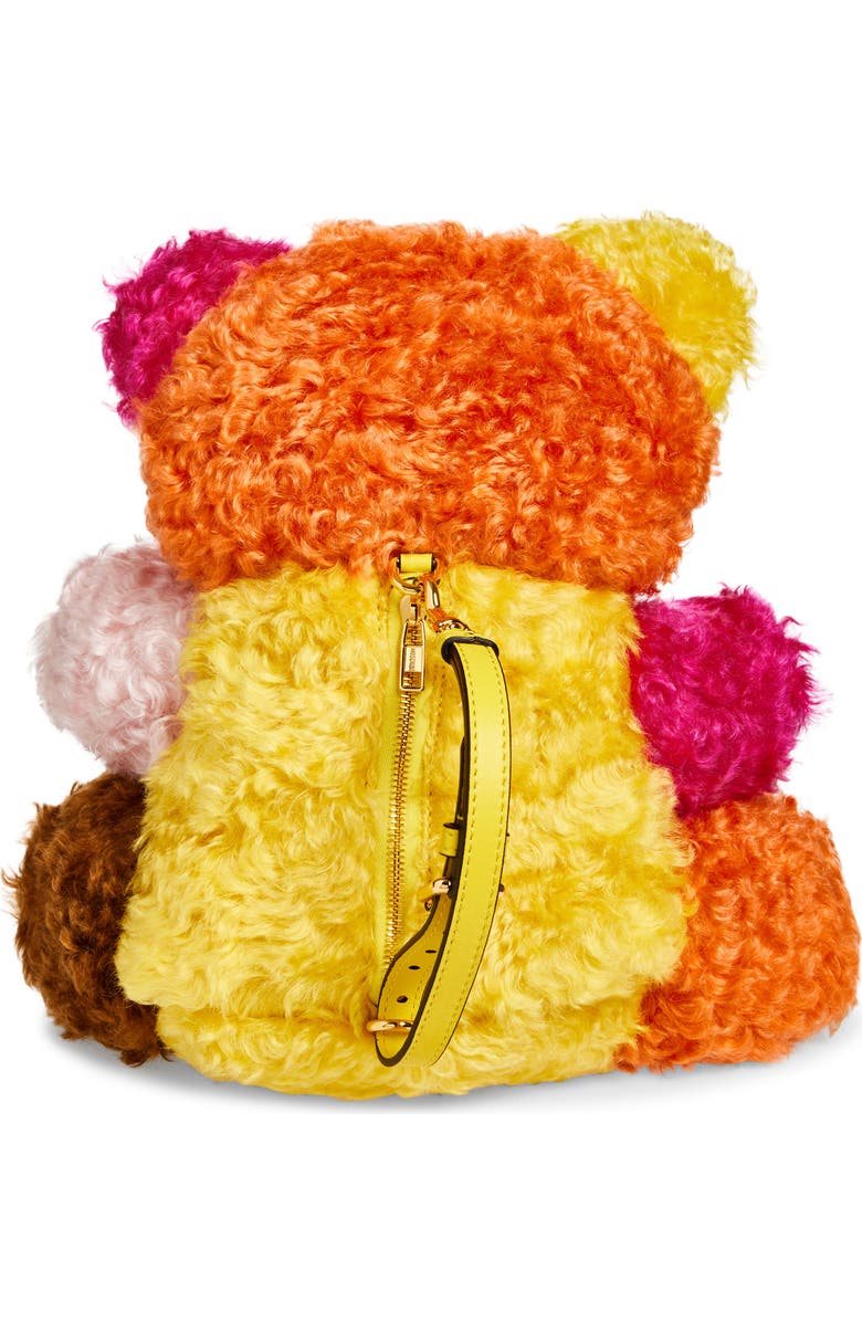 Moschino Teddy Bear Mohair Blend Faux Fur Clutch, Alternate, color,
