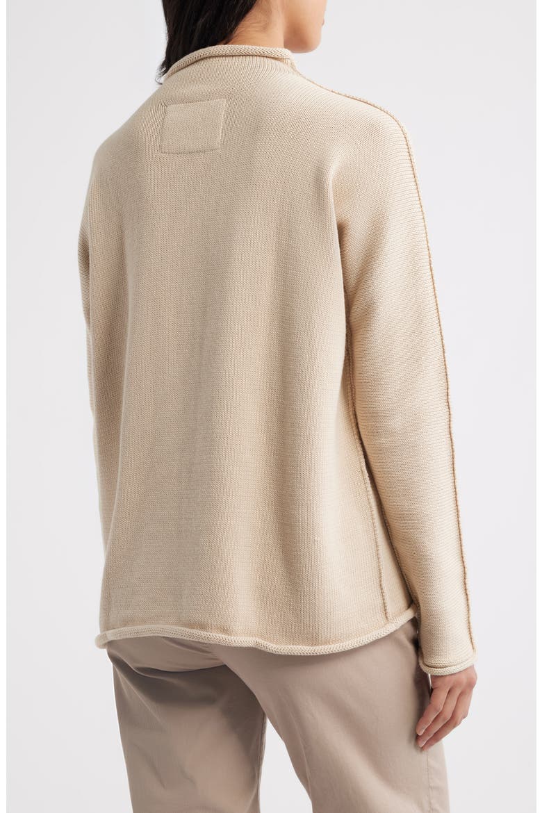 Monterey Funnel Neck Sweater, Alternate, color, SAND