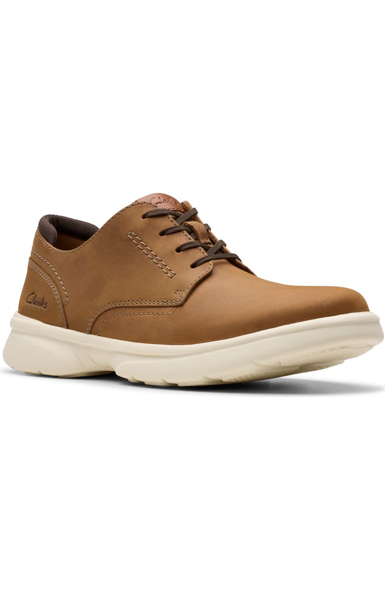 Clarks<sup>®</sup> Bradley Plain Toe Shoe, Main, color, Light Brown Leather
