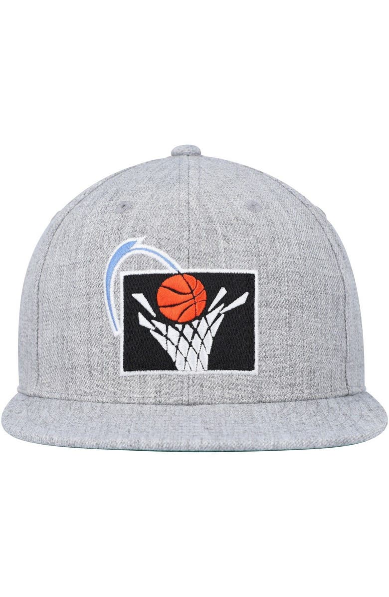 Mitchell & Ness Men's Mitchell & Ness Heather Gray Cleveland Cavaliers Hardwood Classics 2.0 Snapback Hat, Alternate, color, Heather Gray