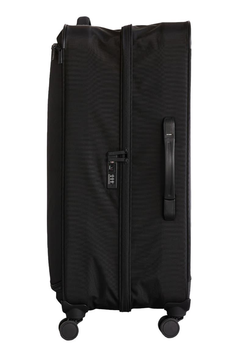 29-Inch Soft Sided Collapsible Spinner Check-In Luggage, Alternate, color, BLACK