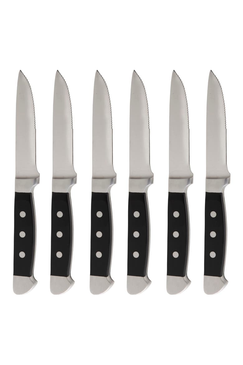 Vaquero 6-Piece Steak Knife Set, Main, color, GREY