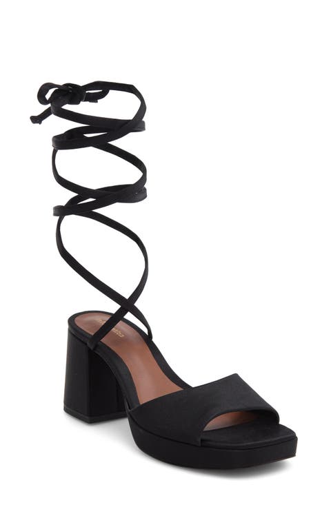 Magda Ankle Tie Platform Sandal (Women)