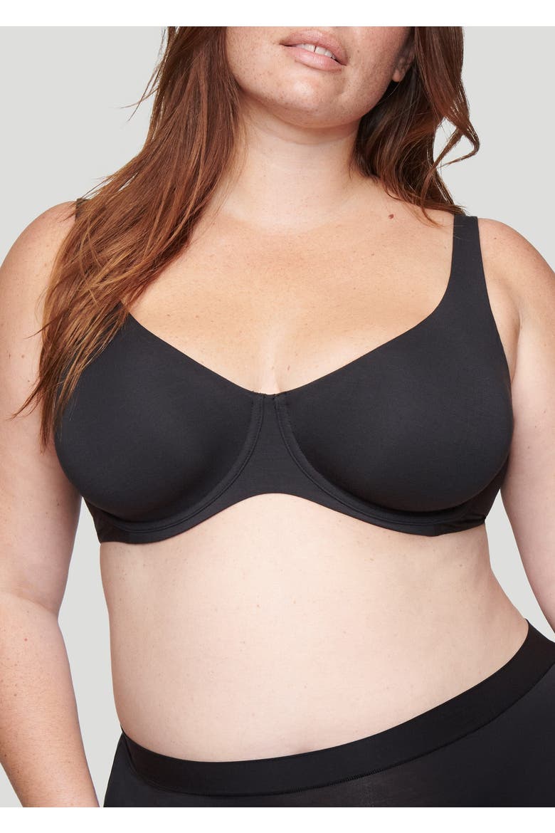 The Scoop Bra, Alternate, color, BLACK