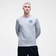 Nike Men's Nike Heather Gray North Carolina Tar Heels Tech Fleece Raglan Sweatshirt