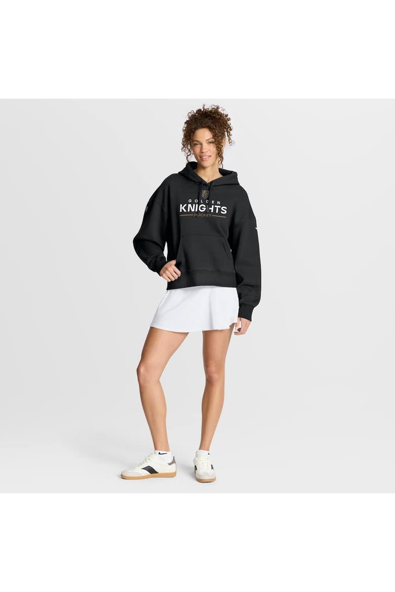 Women's Fanatics Black Vegas Golden Knights Authentic Pro Primary Pullover Hoodie, Alternate, color, Black