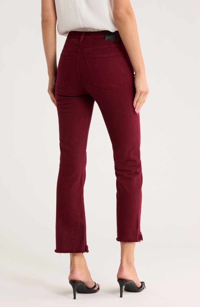 Simkhai River High Waist Straight Leg Jeans, Alternate, color, Oxblood