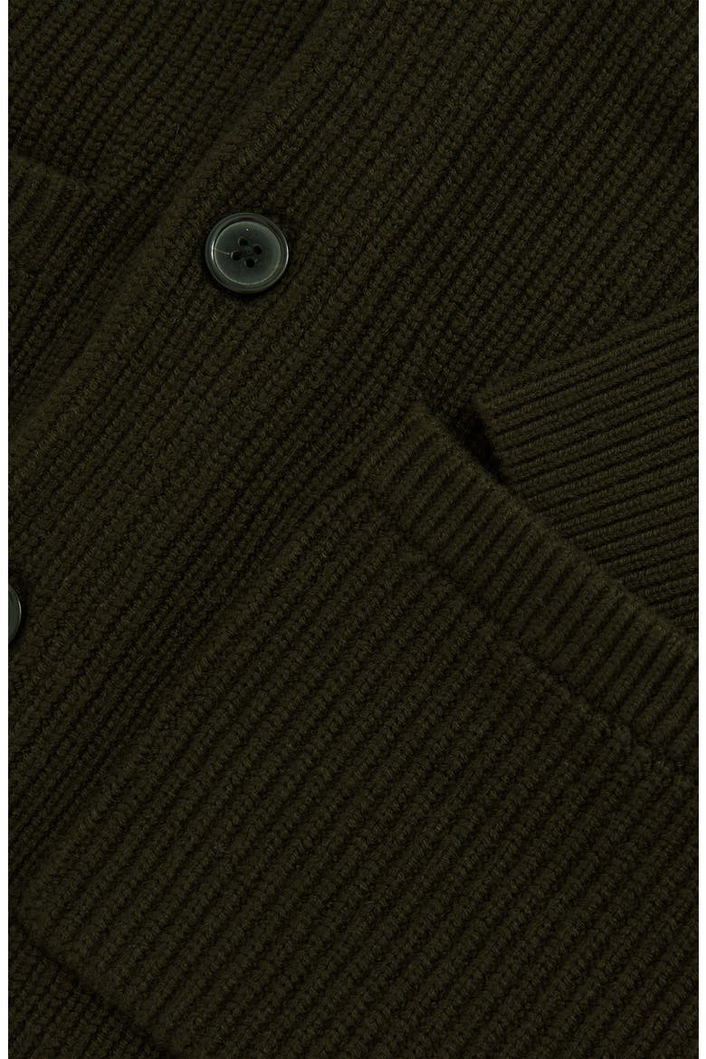 Cannon Rib Cardigan, Alternate, color, DARK OLIVE GREEN