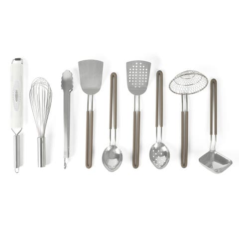 9-Piece Stainless Steel Kitchen Gadget and Tool Set