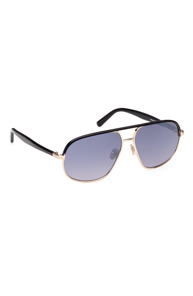 TOM FORD Maxwell 59mm Pilot Sunglasses, Alternate, color, 
