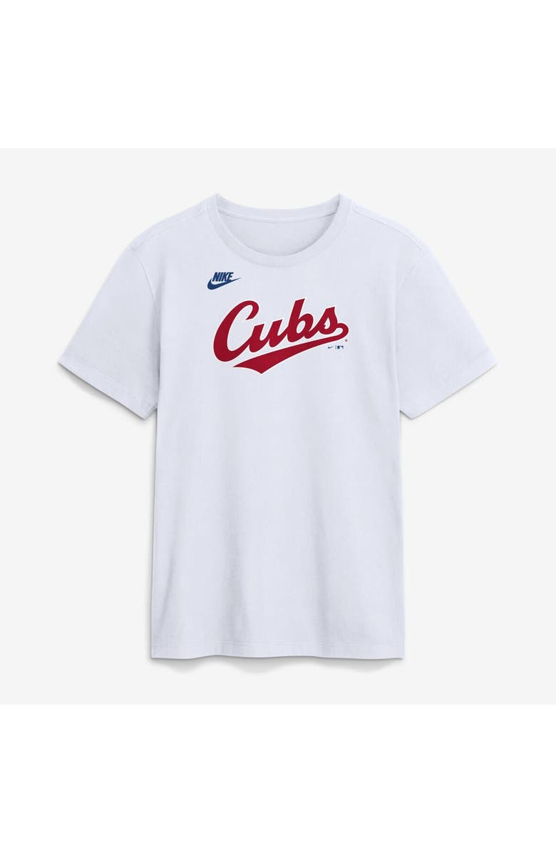 Nike Men's Nike White Chicago Cubs Cooperstown Collection Wordmark T-Shirt, Main, color, White