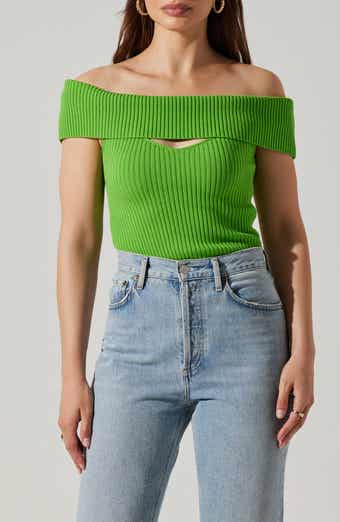 ASTR the Label Ainsley Cutout Off the Shoulder Sweater