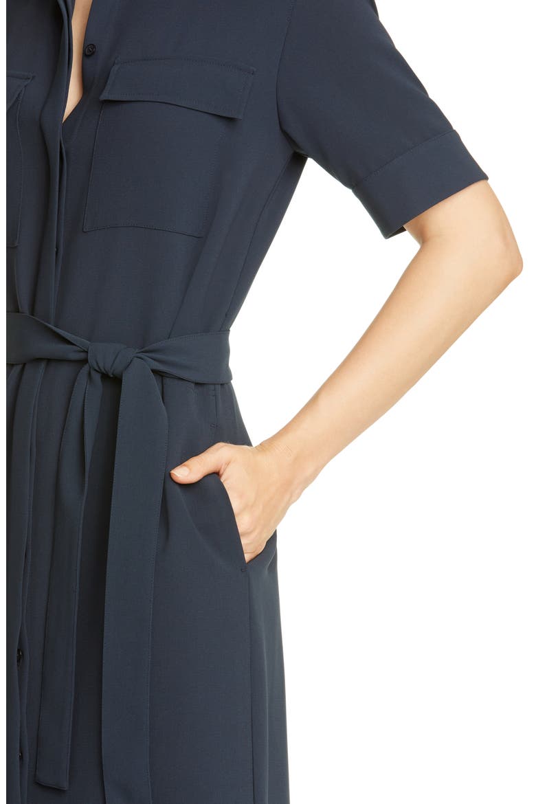 Doha Midi Shirtdress, Alternate, color, INK