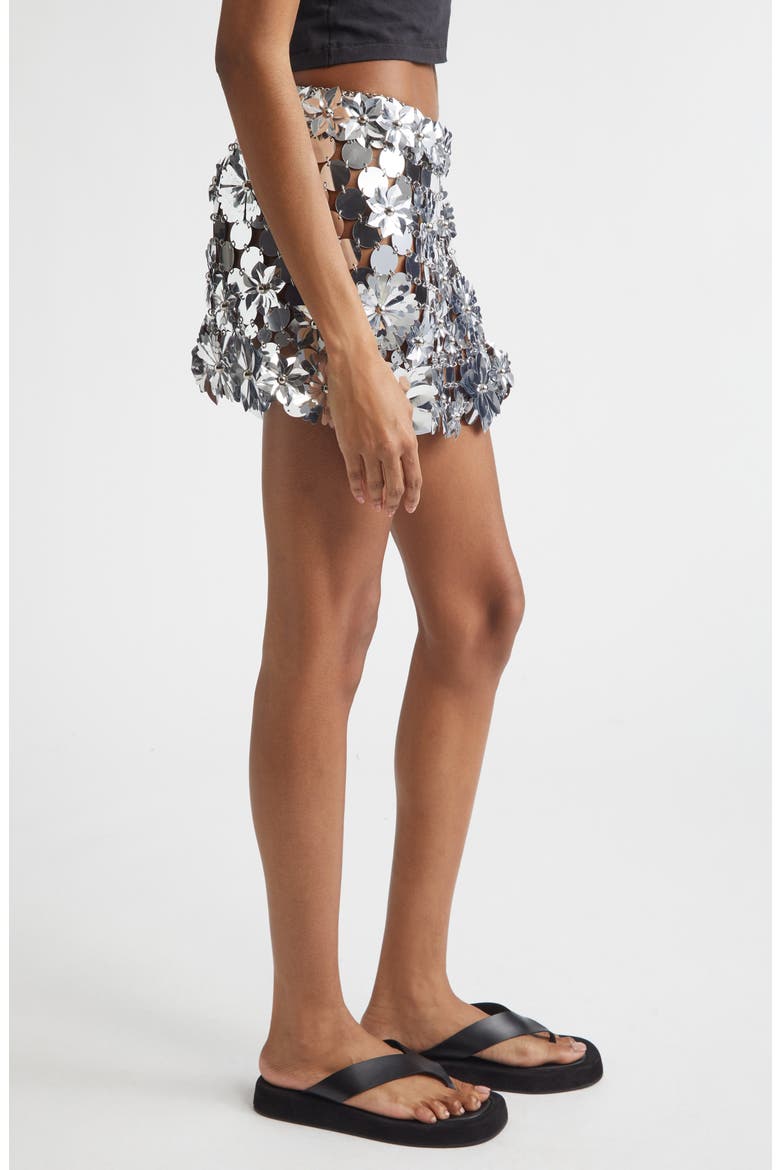 Paillette Miniskirt, Alternate, color, SILVER