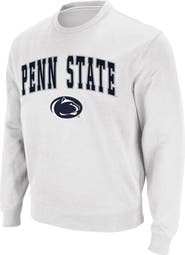 COLOSSEUM Men's Colosseum White Penn State Nittany Lions Arch & Logo Crew Neck Sweatshirt