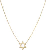 BY ADINA EDEN Solid Star of David Necklace 14K