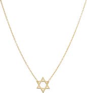 BY ADINA EDEN Solid Star of David Necklace 14K