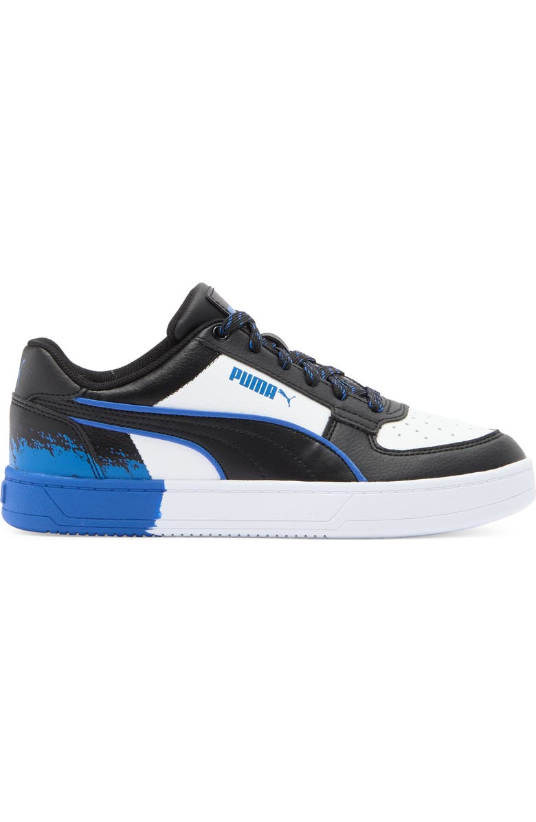 PUMA Kids' Caven 2.0 Scruff Sneaker, Alternate, color, Puma Black-Puma White-Blue