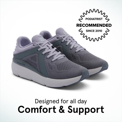 Abeo Mxv Shift Sneaker In Grey Lilac Knit - Regular