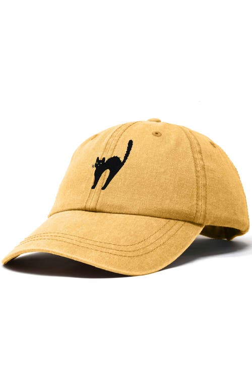 DALIX DALIX BLACK CAT EMBROIDERED CASUAL HAT 