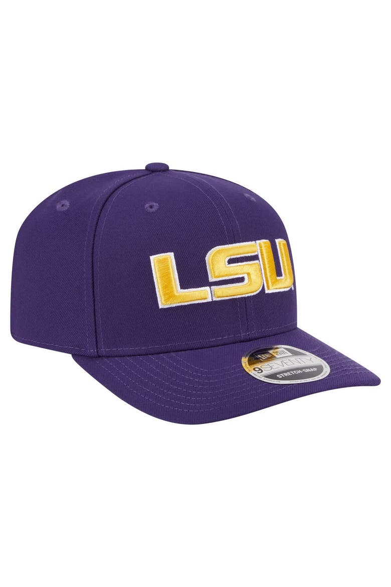 Men's New Era  Purple LSU Tigers Team Collective 9SEVENTY Stretch-Snap Adjustable Hat, Alternate, color, Purple