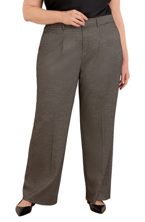 Tremont Wide Leg Lurex Tweed Pants