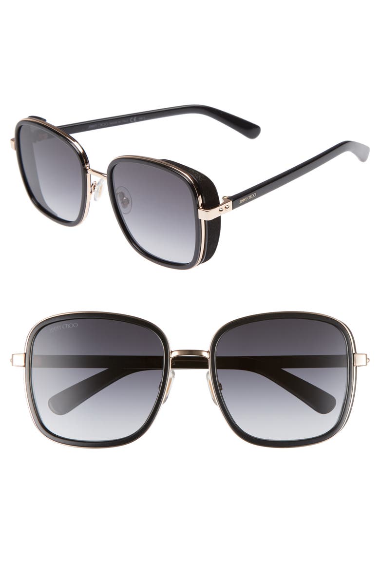 Jimmy Choo Elva 54mm Square Sunglasses, Main, color,