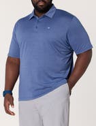 Callaway Big & Tall Heathered Jacquard Polo Shirt V2